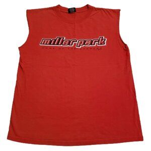 Gear for Sports Miller Park Milwaukee Brewers T-Shirt Red Men's Large L 2003 Y2K